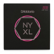 D'Addario NYXL45100 Nickel Wound Regular Light Bass Strings (.045-.100) Long Scale
